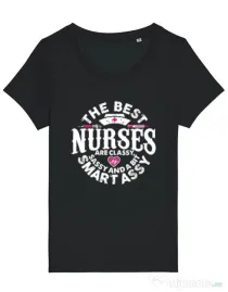 Tricou STANLEY STELLA dama Best nurses Negru