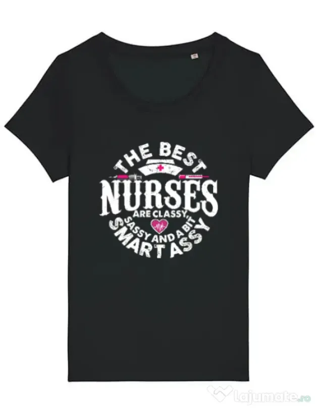 Tricou STANLEY STELLA dama Best nurses Negru