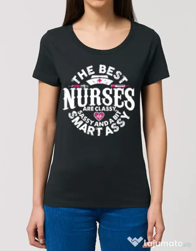 Tricou STANLEY STELLA dama Best nurses Negru