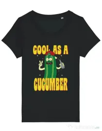 Tricou STANLEY STELLA dama Cool as cucumber Negru