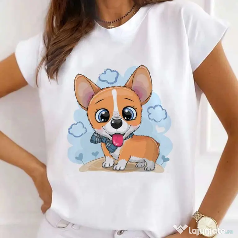 Tricou STANLEY STELLA dama Sky Blue Puppy