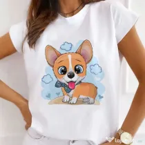 Tricou STANLEY STELLA dama Sky Blue Puppy