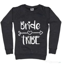 Bluza Petrecerea burlacitelor ADLER Bride tribe Negru melanj