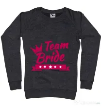 Bluza Petrecerea burlacitelor ADLER Team Bride Negru melanj
