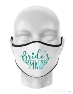 Masca personalizata reutilizabila Brides maid Alb