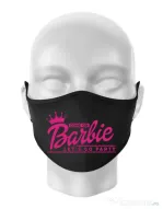 Masca personalizata reutilizabila Come on Barbie Negru