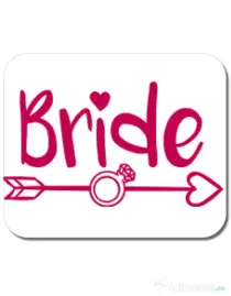 Mousepad personalizat Bride Alb