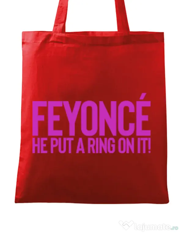 Sacosa personalizat Mireasa Feyonce Rosu