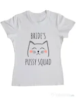 Tricou Burlacite ADLER Brides pussy squad 2 Alb