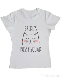 Tricou Burlacite ADLER Brides pussy squad 2 Alb