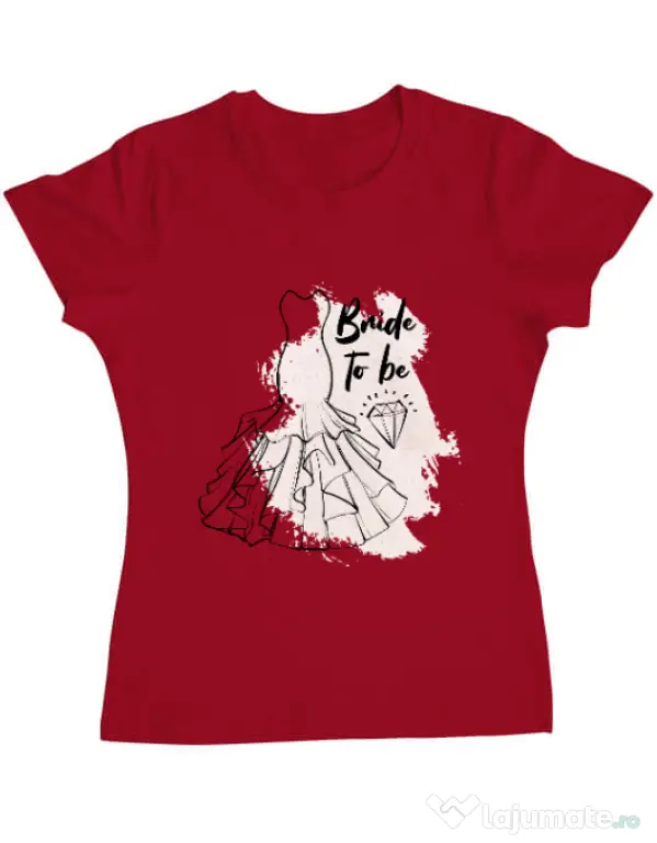 Tricou Mireasa ADLER Bride to be Rosu