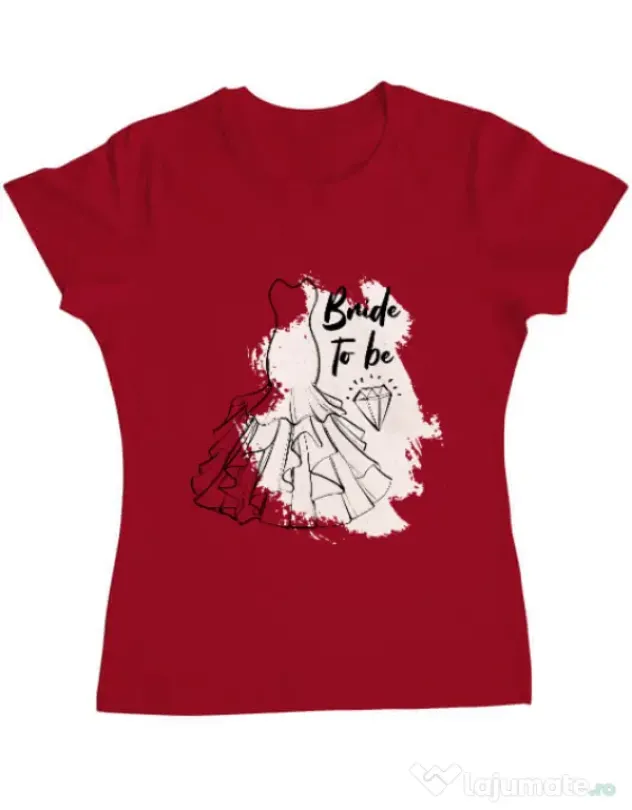 Tricou Mireasa ADLER Bride to be Rosu