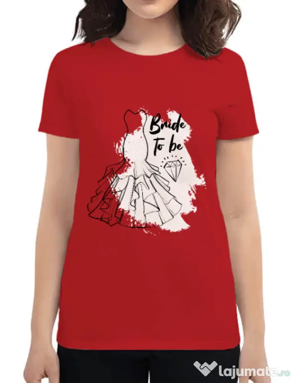 Tricou Mireasa ADLER Bride to be Rosu