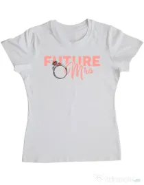 Tricou Mireasa ADLER Future Mrs Alb