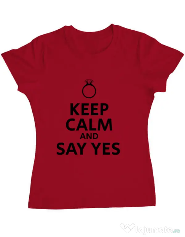 Tricou Mireasa ADLER Say yes Rosu