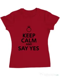 Tricou Mireasa ADLER Say yes Rosu