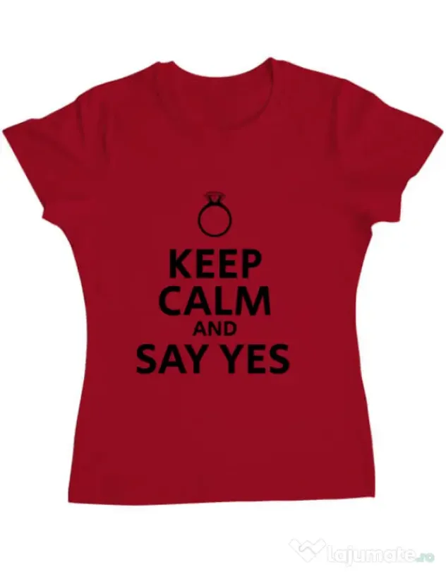 Tricou Mireasa ADLER Say yes Rosu