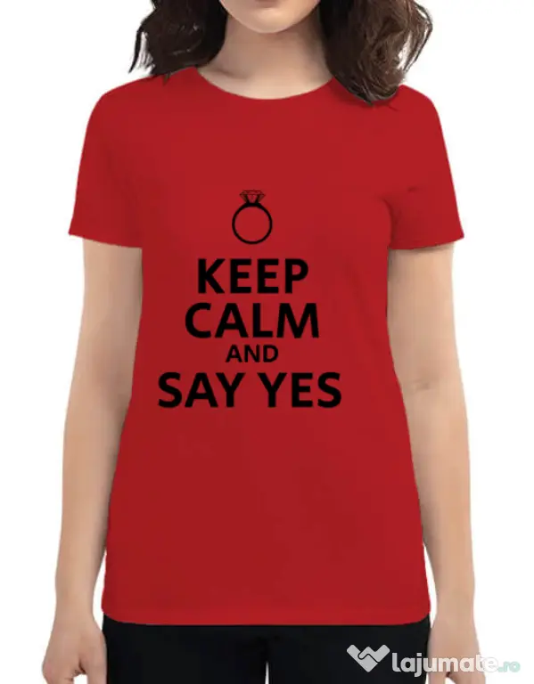 Tricou Mireasa ADLER Say yes Rosu