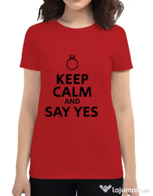 Tricou Mireasa ADLER Say yes Rosu
