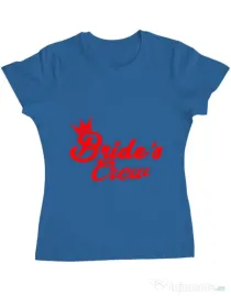 Tricou Petrecerea burlacitelor ADLER Brides crew Albastru azuriu