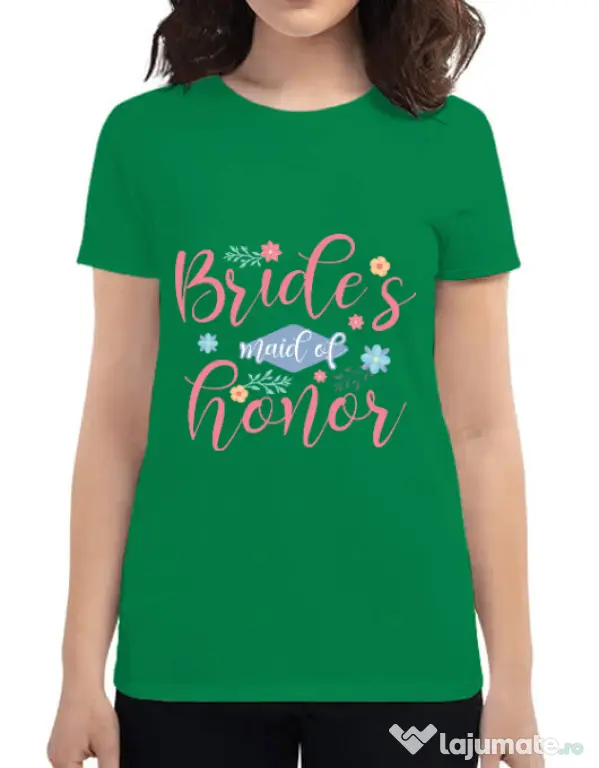 Tricou Petrecerea burlacitelor ADLER Brides maid of honor Verde