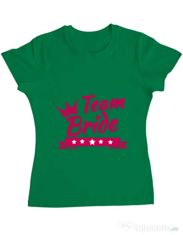 Tricou Petrecerea burlacitelor ADLER Team Bride Verde