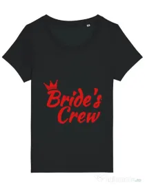 Tricou Petrecerea burlacitelor STANLEY STELLA Bride's crew Negru