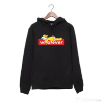 Hanorac personalizat negru unisex Whatever