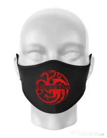 Masca personalizata reutilizabila Bend the knee Negru