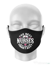 Masca personalizata reutilizabila Best nurses Negru
