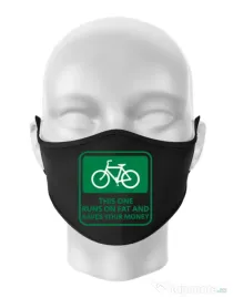 Masca personalizata reutilizabila Bicycle Negru