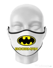 Masca personalizata reutilizabila Boobman Alb