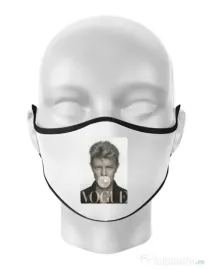 Masca personalizata reutilizabila Bowie Alb