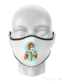Masca personalizata reutilizabila Clown killer Alb