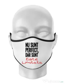 Masca personalizata reutilizabila Editie limitata Alb
