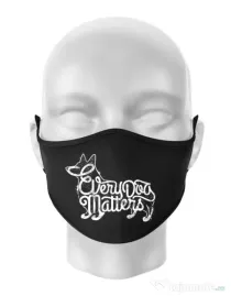 Masca personalizata reutilizabila Every dog matters Negru