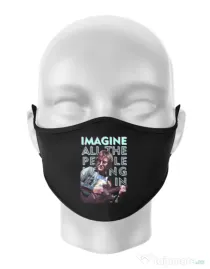 Masca personalizata reutilizabila Imagine Negru