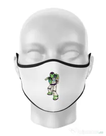 Masca personalizata reutilizabila Iron Buzz Alb