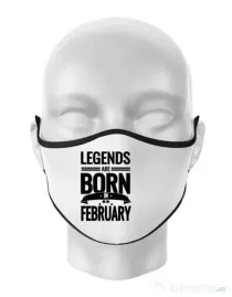 Masca personalizata reutilizabila Legends Alb