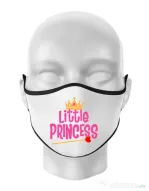 Masca personalizata reutilizabila Little Princess Alb