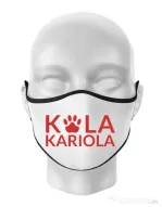 Masca personalizata reutilizabila Logo Kola Rosu Alb