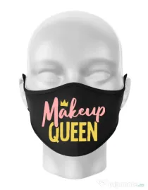Masca personalizata reutilizabila Makeup queen Negru