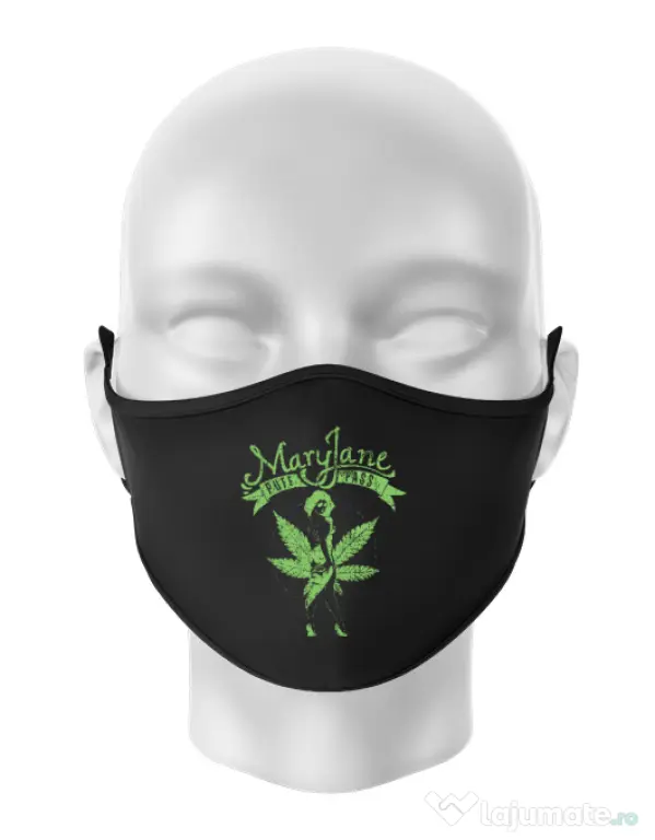 Masca personalizata reutilizabila Mary Jane Negru