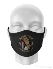Masca personalizata reutilizabila Native pride Negru