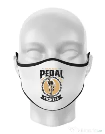 Masca personalizata reutilizabila Pedal pushers Alb