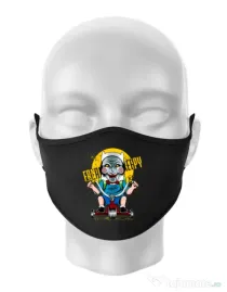 Masca personalizata reutilizabila Real terror Negru