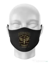 Masca personalizata reutilizabila Road Rage Negru