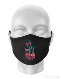 Masca personalizata reutilizabila Stranger team Negru