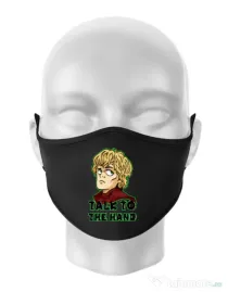 Masca personalizata reutilizabila Talk to the hand Negru