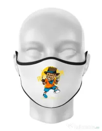 Masca personalizata reutilizabila The nightmare Alb